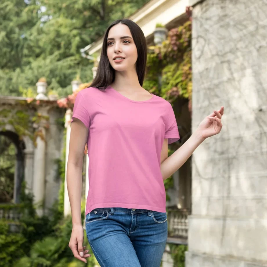 Charming pink 100% cotton clothing for women, adding a soft and feminine touch to your wardrobe